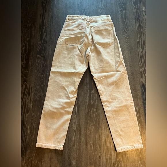 Zara | High Rise Straight Jean | Sand | US 6 - Picture 3 of 3